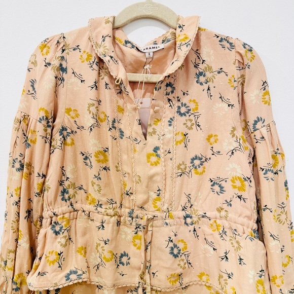 Caramel kids little girls Cream and Yellow Sundress and Peter Pan Collar NEW - Picture 6 of 10